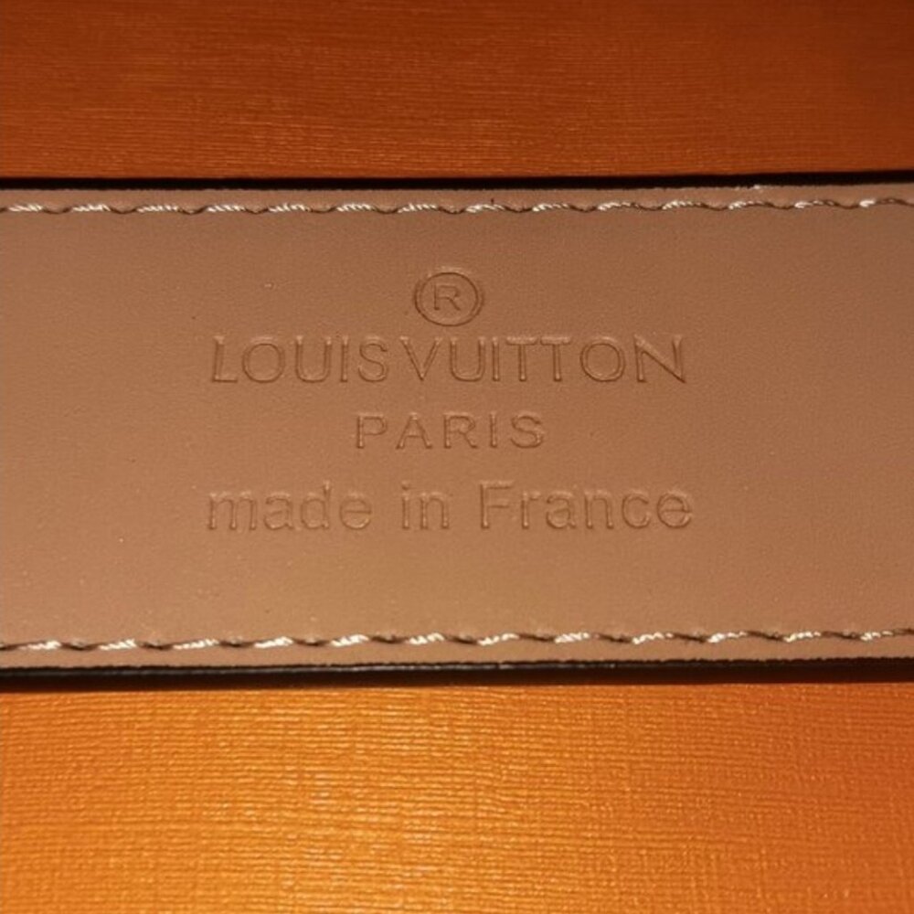 Louis Vuitton (GOLD) (BLACK) (SILVER) 33-35 Size Monogram Leather Belt & BOX - Picture 10 of 12